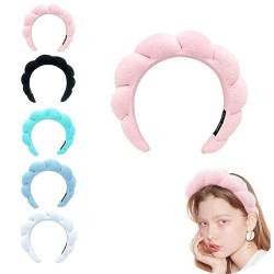 Stirnband for Frauen, Hautpflege-Make-up-Stirnband for Waschen des Gesichts, Spa-Stirnband, Schwamm-Handtuch-Stoff-Haarband, Gesichtswasch-Stirnband, Make-up-Entfernung, Haar-Accessoires for die Dusch von ZAANU