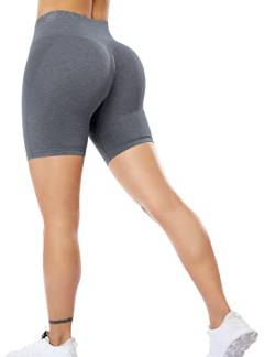 ZAAYO Sports Shorts F¨¹r Damen Scrunch Butt Push Up Booty Nahtlos Yoga Fitness Gym Shorts von ZAAYO