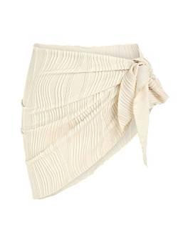 ZAFUL Damen Sarong Coverups Strand Wrap Sheer Bikini Wraps Chiffon Cover Ups für Bademode, 4-flammiger Kaffee, Einheitsgröße von ZAFUL