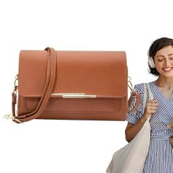 Umhängetasche für Damen - PU-Leder-Telefon-Geldbörsen-Geldbörsen-Handtaschen,Verstellbare Handy-Geldbörse, Handtaschen zum Tragen von Handy und Serviettenpapier von ZAGARO