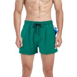 ZAIGELUO Sporthose Herren Kurz Shorts Sport Hose Trainingshose mit Tasche Männer Schnell Trocknend Laufhose Running Sportshorts Fitness Training Shorts Jogginghose 3XL Grün von ZAIGELUO