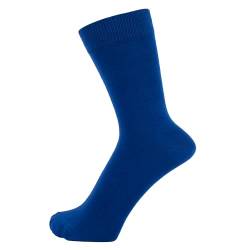 ZAKIRA Elegante Einfarbige Socken aus Feinster Gekämmter Baumwolle für Damen und Herren, 36-40 (EU), Königsblau von ZAKIRA