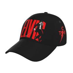 Fashion Sänger Rock-Presley Baseball Cap Unisex Hip Hop Hut Verstellbare Kappe für Erwachsene Teenager Klassische Snapback Hüte, 1, One size von ZALIX