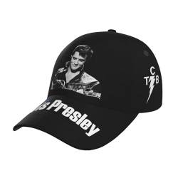 Fashion Sänger Rock-Presley Baseball Cap Unisex Hip Hop Hut Verstellbare Kappe für Erwachsene Teenager Klassische Snapback Hüte, 15, One size von ZALIX