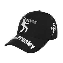 Fashion Sänger Rock-Presley Baseball Cap Unisex Hip Hop Hut Verstellbare Kappe für Erwachsene Teenager Klassische Snapback Hüte, 7, One size von ZALIX
