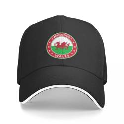 ZAMASS Basecap Wrexham Wales Baseball Cap Streetwear Party Hüte Militär Cap Man Snapback Cap Herren Hut Damen Geschenk von ZAMASS