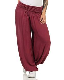 ZARMEXX Damen Haremshose Pumphose Aladinhose Pluderhose Yoga Freizeithose Sommerhose (Bordeaux, 36-42) von ZARMEXX