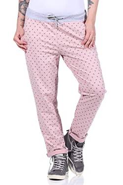 ZARMEXX Damen Jogginghosen Sweatpants Sommerhosen Damen Sporthosen Anker Freizeithosen Yogahosen Maritim (rosa, 36-40) von ZARMEXX