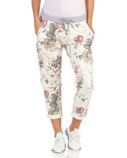 ZARMEXX Damen Sweatpants Baggy Boyfriend Sommerhose Sport All-Over Print One Size Muster 14 One Size (36-40) von ZARMEXX