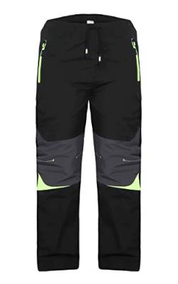 ZARMEXX Kinder Thermohose Jungen Mädchen Outdoor Trekking Herbst Winter Schneehose Skihose Wanderhose (2012schwarz, 140) von ZARMEXX