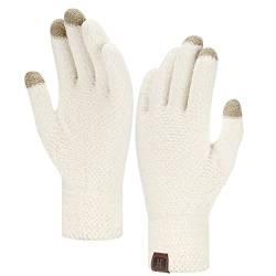 ZASFOU Damen Winter Touchscreen Handschuhe für kaltes Wetter, Chenille Warme SMS Handschuhe für Radfahren Fahren Laufen von ZASFOU