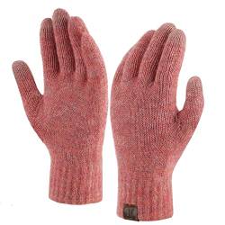 ZASFOU Damen Winter Touchscreen Handschuhe für kaltes Wetter, warmes recyceltes Garn Texting Elastische Manschette Handschuhe mit Fleece gefüttert von ZASFOU