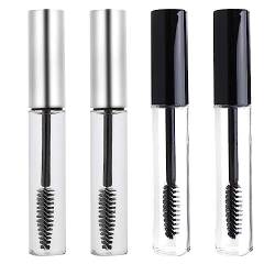 4 Stück Leere Wimperntusche, Flaschen Mascara Tube, Leere Mascara Rohr, Wimpern Creme Flasche, Leere Flasche Wimperntusche Nachfüllbar Transparente – 10ML von ZEACCT