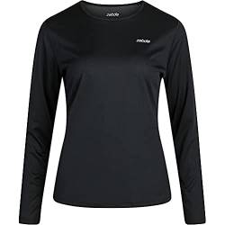 ZEBDIA Damen Zebdia Women L/S Sports Tee Black T Shirt, Schwarz, L EU von ZEBDIA