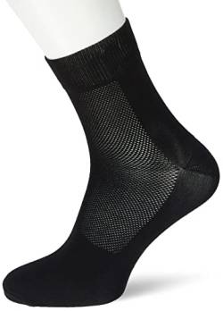 ZEBDIA Herren Men's 5-pack MEN S 5 PACK RUNNING SOCKS BLACK, Schwarz, 44 EU von ZEBDIA