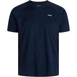 ZEBDIA Men's Mens Sports Chest Print Navy T-Shirt, XXL von ZEBDIA