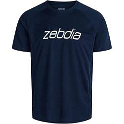 ZEBDIA Men's Mens Sports Front Print Navy T-Shirt, L von ZEBDIA