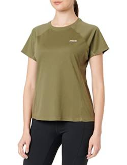 ZEBDIA Women's Women Sports Chest Print Army T-Shirt, L von ZEBDIA