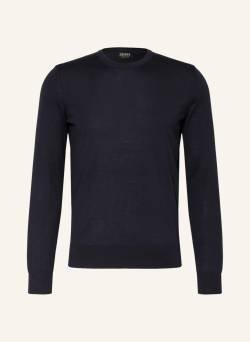 Zegna Cashmere-Pullover Mit Seide blau von ZEGNA