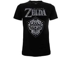 ZELDA-Legend of Original Schwarz T-Shirt Die Legende 100% Offizielles Produkt Nintendo Tshirt Mann (XS) von ZELDA