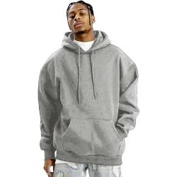 ZENGVEE Hoodie Herren Pullover Herren Kordelzug Sweatshirt Herren Basic Kapuzenpullover Casual Hoody Mit Kapuze Hoodies Für Männer Hoody Männer Stüssy Hoodie Gym Hoodie Mit Tasche（0724-Grey-L） von ZENGVEE