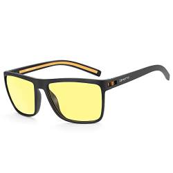 ZENOTTIC Polarisierte Nachtsichtbrille Für Das Fahren Leichte TR90 Rahmen UV400 Schutz Quadratische Sonnenbrille von ZENOTTIC