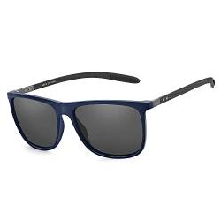 ZENOTTIC Polarisierte Sonnenbrille Herren Kohlefaser Bügel Quadratische Sonnenbrille Fahren Angeln Golf Sport UV400 Schutz von ZENOTTIC