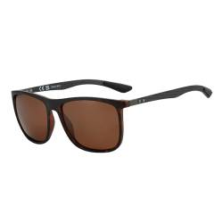 ZENOTTIC Polarisierte Sonnenbrille Herren Kohlefaser Bügel Quadratische Sonnenbrille Fahren Angeln Golf Sport UV400 Schutz von ZENOTTIC