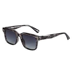 ZENOTTIC Retro Polarisierte Sonnenbrille Herren Damen - Klassische Vintage Quadratische Große Sonnenbrille UV-Schutz von ZENOTTIC