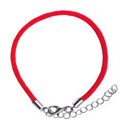ZENSE - Rotes Armband für Männer aus verstellbarem Seil ZB0367 von ZENSE