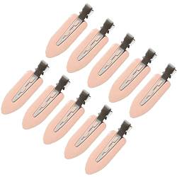 ZEVONDA 10 Stück No Bend Haarspangen - No Crease Haar Pin Curl Clips Make Up Clips Nahtlose Haarspange für Haarstyling Make Up, Rosa *10 von ZEVONDA