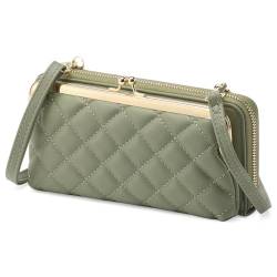 ZEWZI Klein Handy Umhängetasche,Damen Kleine Umhängetasche,PU Leder Crossbody Schultertasche mit Geldbeutel Kartenfächer Verstellbar Abnehmbar Schultergurt von ZEWZI