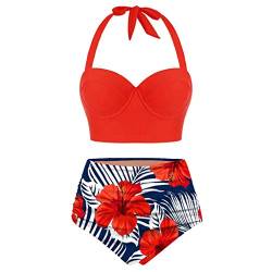 ZGNB Bikini High Waist Bademode FüR Strandkleidung Tankini Pailetten Bikini Trimmer Triangel Bikini Damen Bikini Oberteil Triangel Bikini Damen Push up Orange Blau von ZGNB