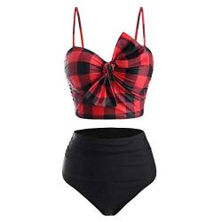 ZGNB Push Up Tankini Bauchweg Mit Slip Tankini Damen Schwarz Netz Bikini Teenager MäDchen Bikini MäDchen 104 high Waist Bikinis Plus Size Bikini 50 Rot#03 Blau von ZGNB