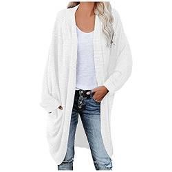 ZGNB Strickjacke Damen, Damen Cardigan Florale Kimono Cardigan Sommer Boho 3/4 Arm Strickjacke Strand Cover Up Longbluse von ZGNB