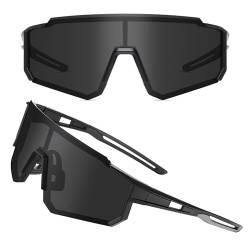 ZHABAO Polarisierte Sport-Sonnenbrille für Männer und Frauen, coole Sonnenbrille für Outdoor Baseball Radfahren Laufen Fischen (E09) von ZHABAO