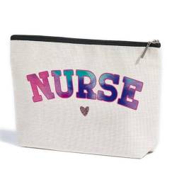 ZHAMEN Krankenschwester-Zubehör für die Arbeit, Krankenschwestern, Geschenke, NICU Notfall-Pädiatrie, registrierte Krankenschwester, RN Make-up-Tasche, Mehrfarbig 0925, 10.5"x 7"x 2.5" von ZHAMEN