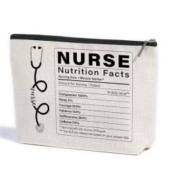 ZHAMEN Krankenschwester-Zubehör für die Arbeit, Krankenschwestern, Geschenke, NICU Notfall-Pädiatrie, registrierte Krankenschwester, RN Make-up-Tasche, Mehrfarbig 0935, 10.5"x 7"x 2.5" von ZHAMEN