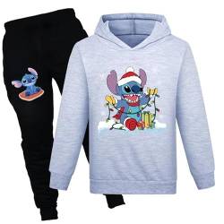 Anime Pullover Hoodie + Jeans, Mädchen Jungen Cartoon Spiel Langarm Sweatshirts für 3-14 Jahre alt (A4,140) von ZHANGYAOSHU