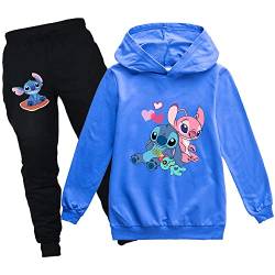 Jungen und Mädchen Kapuzen Sweatshirt, Cartoon gedruckte Freizeitsportanzug (A4,110 cm) von ZHANGYAOSHU