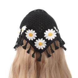 Gestricktes Kopftuch Haarband Für Frauen Und Mädchen Haarbandanas Dekore Ethnisches Stirnband Bohemia Stil Pilz Schal Blumen Kopfbedeckung von ZHENBYR