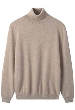 ZHILI Herren Kaschmir Pullover einfarbig Turtleneck Pullover_Kamel_XX-Large von ZHILI