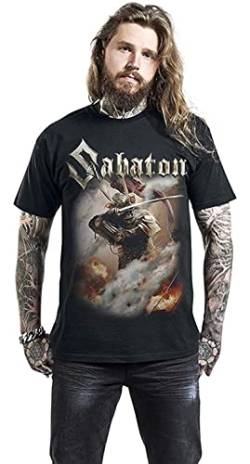 Fashion Sabaton Shiroyama T-Shirt Casual T Shirts Men O Neck New Brand Shirts Short Sleeve Printed T-Shirt Black 3XL von ZHINAN