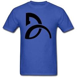 Men's Novak Djokovic Tennis Player Logo T Shirt Blue XL von ZHINAN