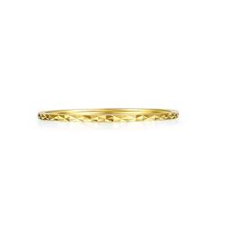18K 750 Gold Einfach Ring 50-61 (59(18.8)) von ZHOU LIU FU