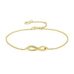 18K Gold Unendlichkeit Armband mit 0.003ct Diamant von ZHOU LIU FU