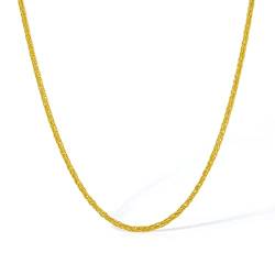 ZHOU LIU FU 24 Karat / 999 Gold Gelbgold Kette Unisex 40+5cm Breite 1.8 mm von ZHOU LIU FU