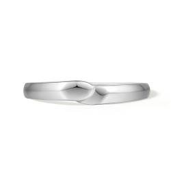 ZHOU LIU FU Damen-Ring Sterling Silber Ringe verstellbar mit Zirkonia Kristall Stein für Frauen Damen (Herren-Einfach) von ZHOU LIU FU