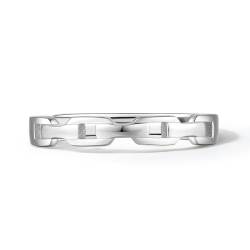 ZHOU LIU FU Damen-Ring Sterling Silber Ringe verstellbar mit Zirkonia Kristall Stein für Frauen Damen (Herren-Hohl) von ZHOU LIU FU