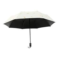 Regenschirm Sonne Regen Regenschirm UV-Schutz kompakt, Faltbare Reisebahn Regenschirm Auto Open Nahe, winddes regendichtes Regenschirm Schwarz Anti-Uv-Beschichtung von ZHOUBINGBING